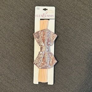 Elly & Emmy Pink Sequin Kids Hair Bow